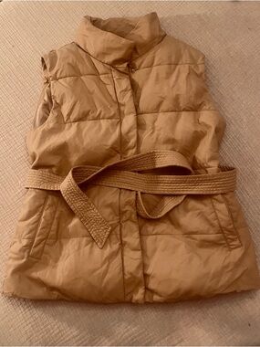 Marc New York Camel Quilted Puffer Vest